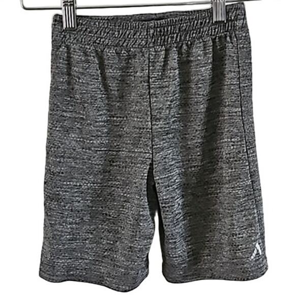 Alive Boys Athletic Shorts Size 6 Gray & Black Pull-On Elastic Waist Lightweight - Picture 2 of 6